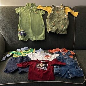 Bundle of 9 Mix and Match Pieces of 3-6 Month Size Outfits